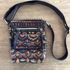 Sakroots Crossbody Small Flap Messenger Boho Shoulder Bag W/ wallet-Snap Closure
